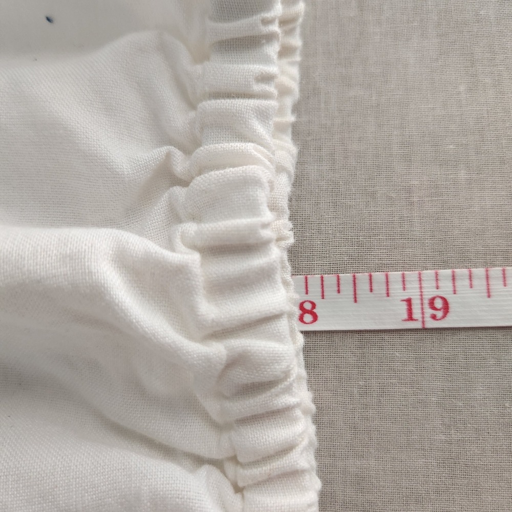 Ashley Stewart White Linen Blend Off Shoulder Crochet Lace Crop Top Womens 16W - Picture 5 of 6